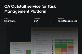 QA Outstaff service for Task Management Platform SmartSuite